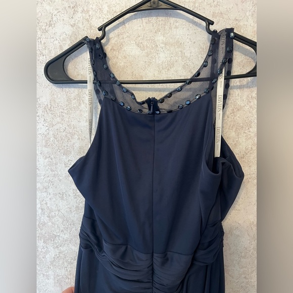 David’s Bridal Floor Length Navy Dress, Size 14 - Picture 3 of 5